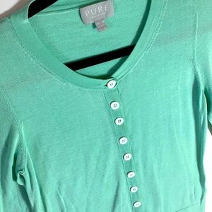 Pure Collection - 100% Silk Mint Cardigan